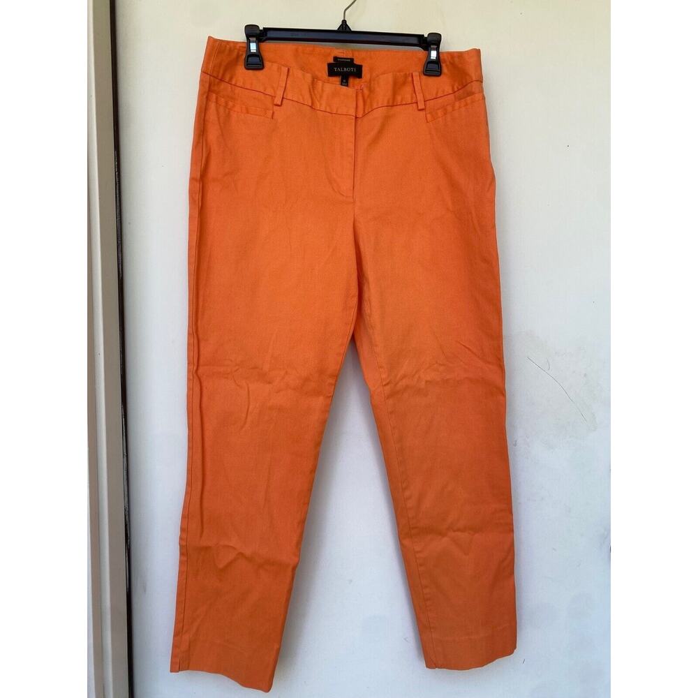 Talbots Women's Dress Pants Hampshire Trouser Curvy Orange size 12